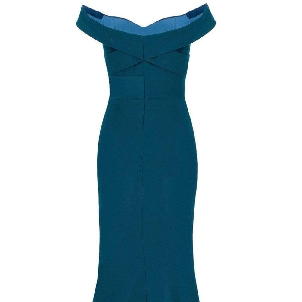 Janique Evening Dress Teal in Size 14 - Picture 2 of 6